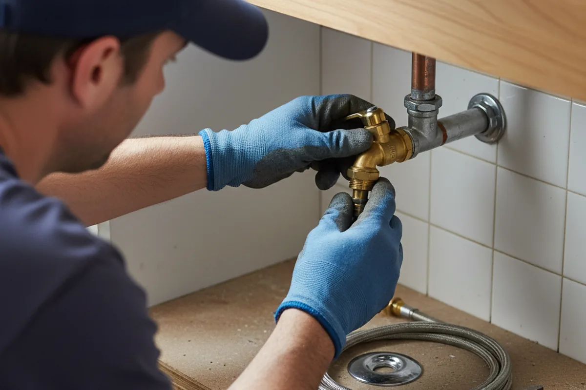 Shutoff valve and fitting work during Emergency Plumbing in Mc Andrews